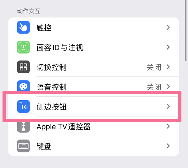 谷城苹果14维修店分享iPhone14 Plus侧键双击下载功能关闭方法 